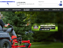 Tablet Screenshot of dewinne-equipment.com